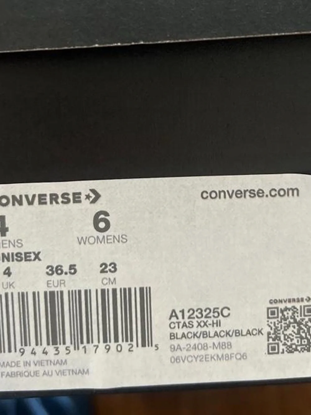 Converse Black/Black High-Top CTAS CX-HI Sneakers